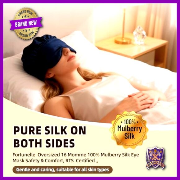 Silk Sleep Set with Bonnet Eye Mask and Clutch Gift Box main image 5